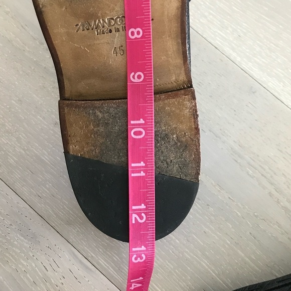 Armando Cabral black soft supple Leather Slip On Shoes loafers Size 45 - Picture 7 of 9